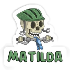 Sticker Matilda Bicycle Rider Image