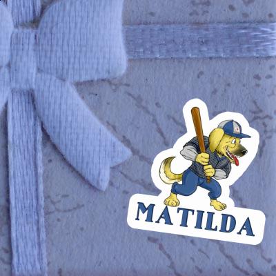 Baseball Dog Sticker Matilda Gift package Image