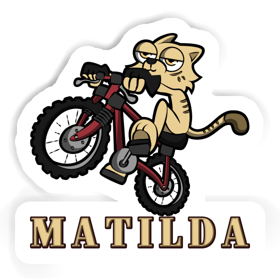 Chat à vélo Autocollant Matilda Notebook Chat à vélo Autocollant Matilda Gift package Image