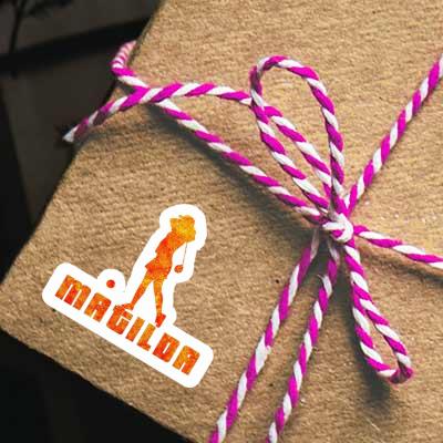 Sticker Matilda Golfer Image