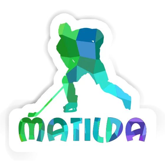 Sticker Matilda Eishockeyspieler Laptop Image