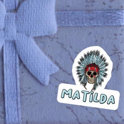 Sticker Matilda Indian Skull Image