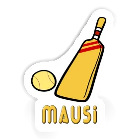 Maillet de cricket Autocollant Mausi Image