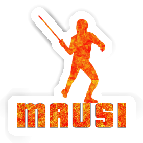 Mausi Autocollant Escrimeur Image