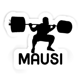 Autocollant Mausi Haltérophilie Image