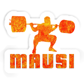 Haltérophilie Autocollant Mausi Image