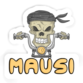 Mausi Sticker Motorcycle Rider Image