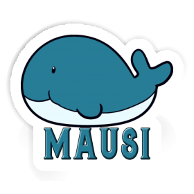 Whale Fish Sticker Mausi Image