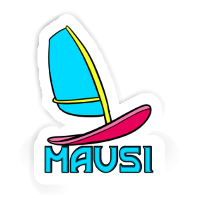 Sticker Mausi Windsurf Board Image