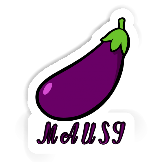 Mausi Aufkleber Aubergine Mausi Aufkleber Aubergine Image
