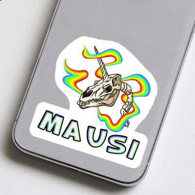 Crâne de licorne Autocollant Mausi Gift package Image