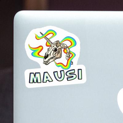 Crâne de licorne Autocollant Mausi Image