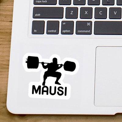 Mausi Sticker Weightlifter Notebook Image