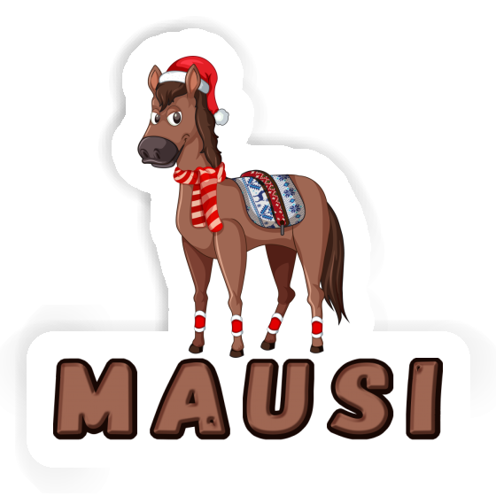 Cheval de Noël Autocollant Mausi Cheval de Noël Autocollant Mausi Image