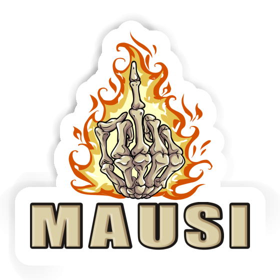 Autocollant Doigt du milieu Mausi Image