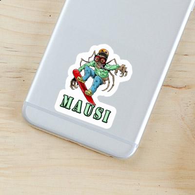 Mausi Autocollant Snowboardeur Image