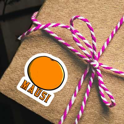 Autocollant Orange Mausi Gift package Image