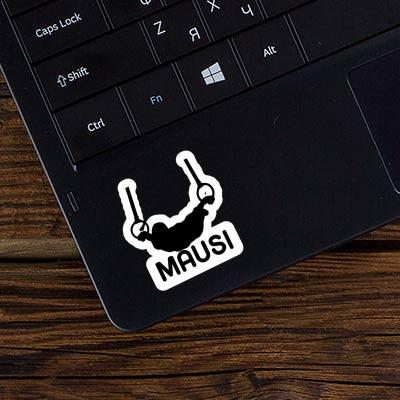 Autocollant Mausi Gymnaste aux anneaux Notebook Image