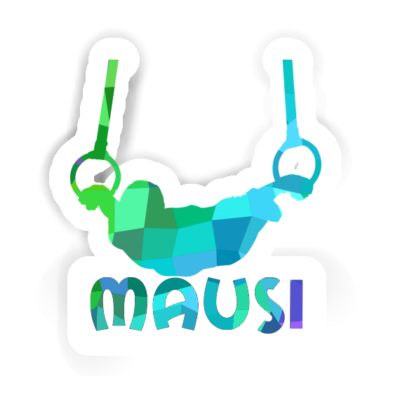 Gymnaste aux anneaux Autocollant Mausi Gift package Image