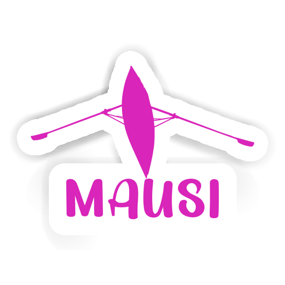 Mausi Autocollant Bateau à rames Laptop Image