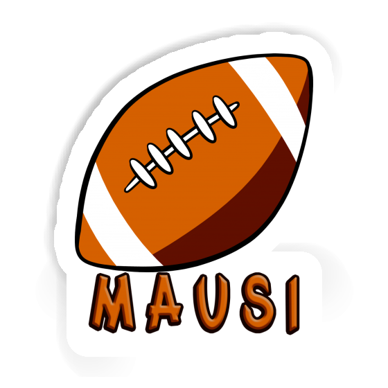 Mausi Autocollant Ballon de rugby Laptop Mausi Autocollant Ballon de rugby Laptop Image