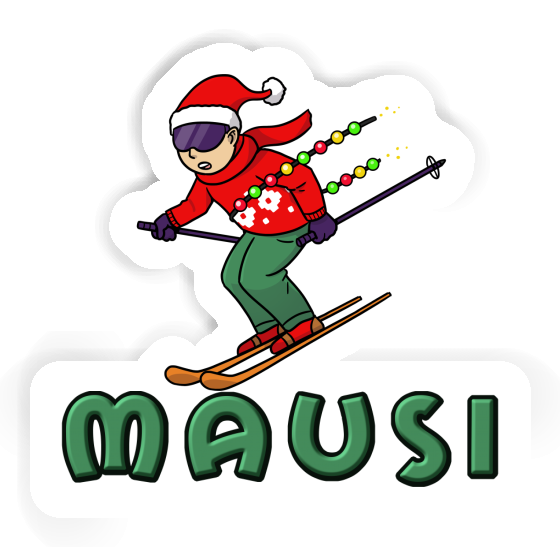 Mausi Autocollant Skieur Mausi Autocollant Skieur Image