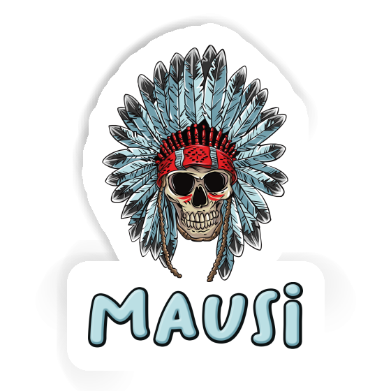Aufkleber Mausi Indianer Totenkopf Notebook Image