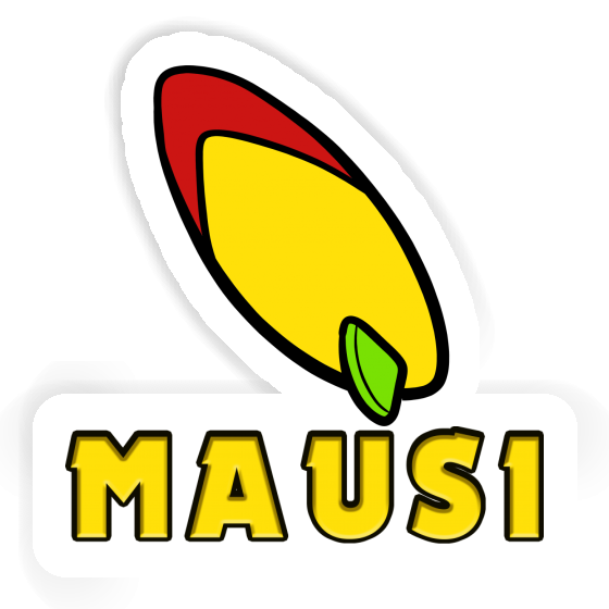 Mausi Sticker Surfboard Notebook Mausi Sticker Surfboard Gift package Image