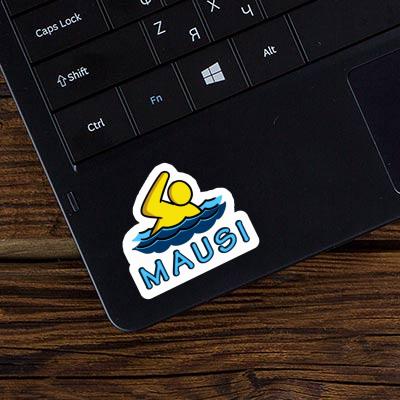 Swimmer Sticker Mausi Notebook Image