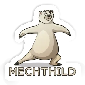 Mechthild Autocollant Ours du yoga Image