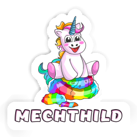 Aufkleber Mechthild Baby Einhorn Image