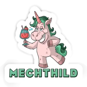 Mechthild Autocollant Licorne festive Image