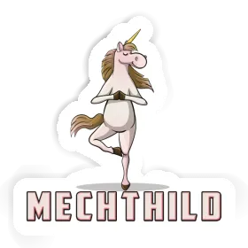 Autocollant Licorne de yoga Mechthild Image