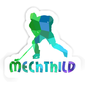 Mechthild Aufkleber Eishockeyspieler Image