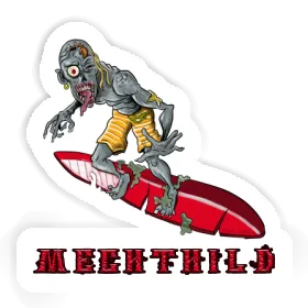 Aufkleber Surfer Mechthild Image