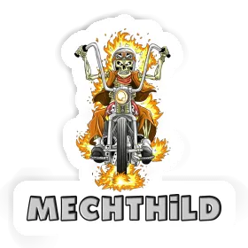 Motorcycle Rider Sticker Mechthild Image