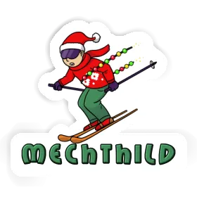 Mechthild Autocollant Skieur de Noël Image