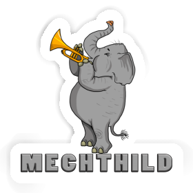 Trompeten-Elefant Sticker Mechthild Image