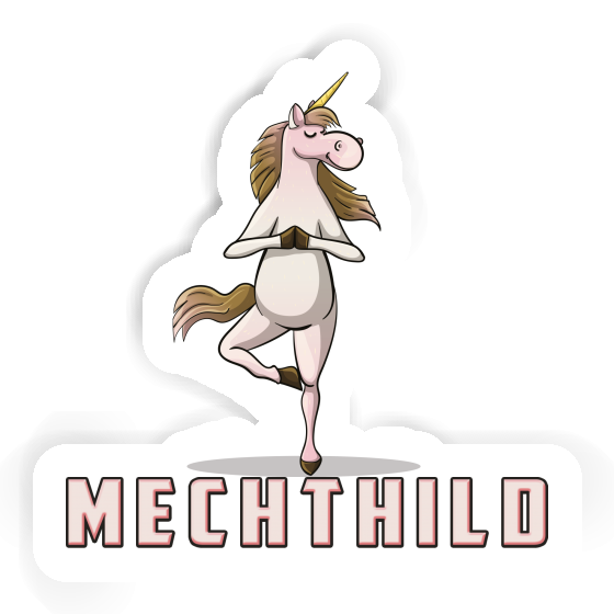 Yoga-Einhorn Sticker Mechthild Laptop Image