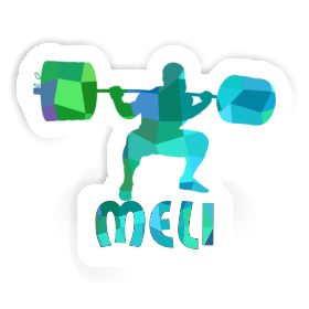 Meli Aufkleber Gewichtheber Image