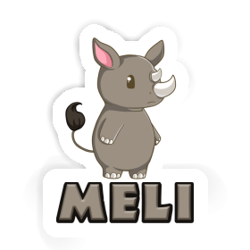 Sticker Rhinozeros Meli Image