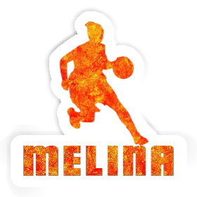 Autocollant Joueuse de basket-ball Melina Image