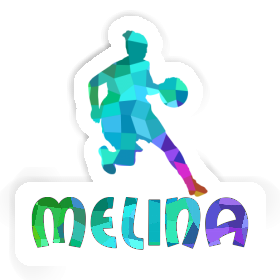 Autocollant Joueuse de basket-ball Melina Image