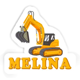 Sticker Excavator Melina Image