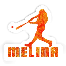 Melina Sticker Baseball Player Image