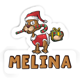 Sticker Melina Christmas Cat Image