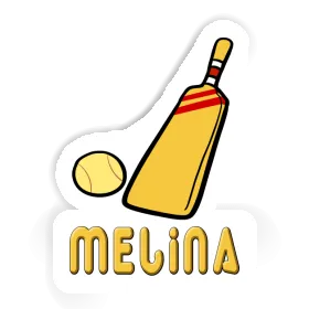 Sticker Cricket Bat Melina Image