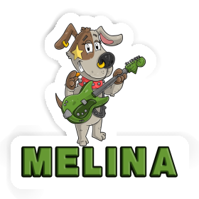 Melina Sticker Guitarist Image