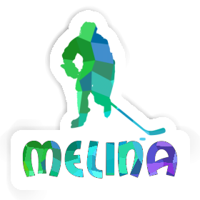 Melina Aufkleber Eishockeyspieler Image