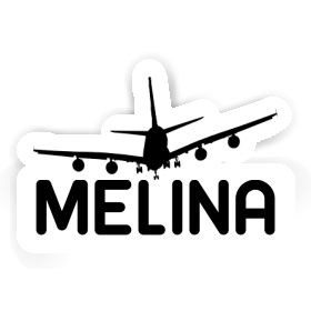 Sticker Melina Airplane Image